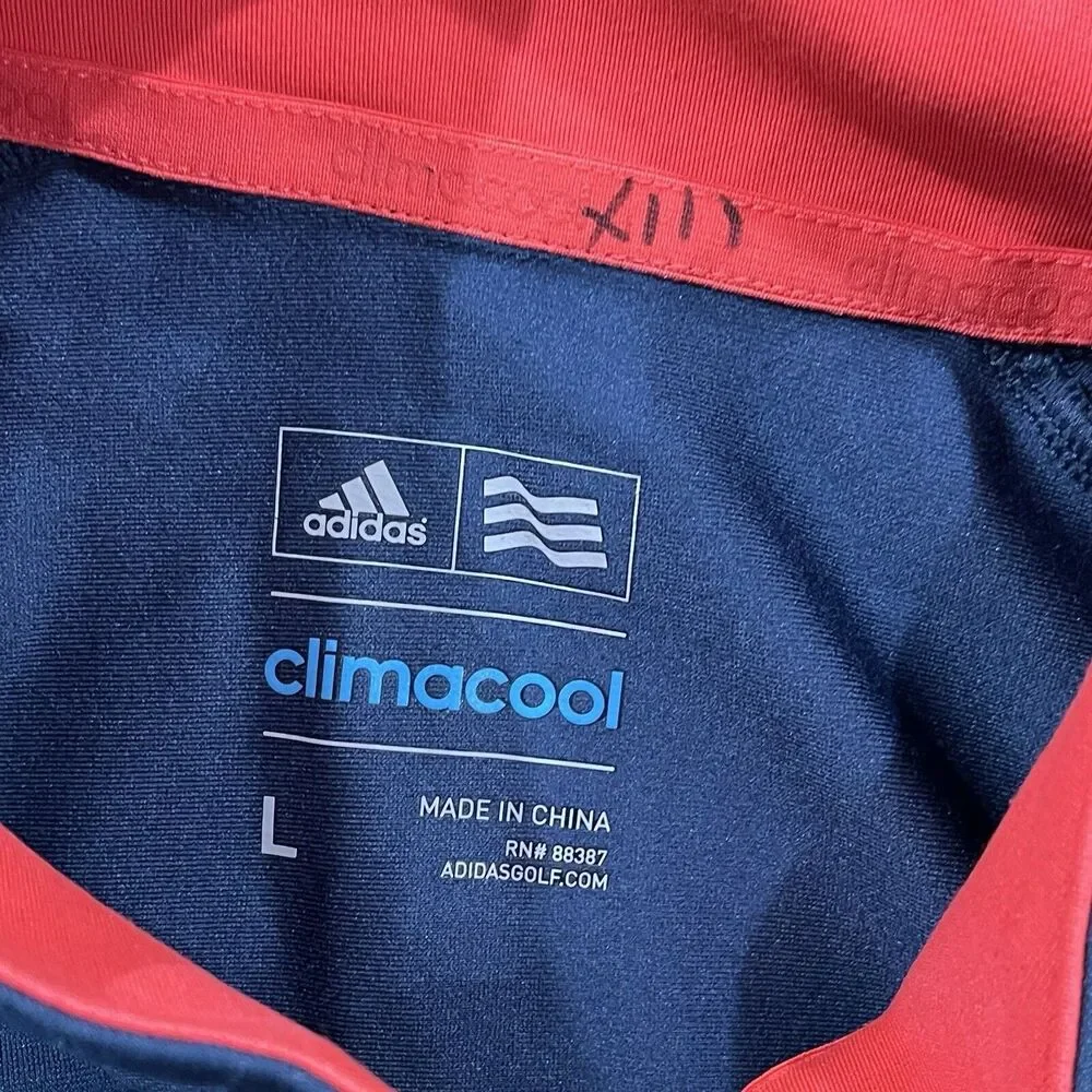 Adidas 1/4 Zip Sweater Men's L CLIMACOOL Long Sleeve‎ Stretch Casual Pullover